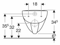 Geberit Tiefspül-WC Renova Plan 4,5/6l wandhängend SPÜLRANDLOS weiß 202.170.00.0