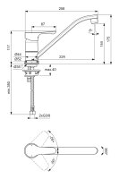 Ideal Standard Einhebel-K&uuml;chenarmatur ALPHA Auslauf 360 Grad schwenkbar chrom