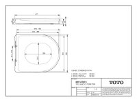 TOTO WC-Sitz MH VC10047NN, Absenkautom. wei&szlig; mit Edelstahl-Scharnieren