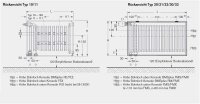 Buderus VC-Profil 11/900/400, R Logatrend Flachheizkörper inkl. Halter & Stopfen 7750111404